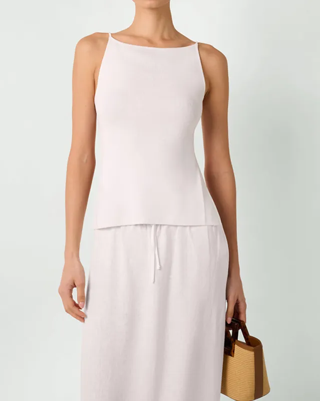 High Straight Neck Top sold by WeWoreWhat