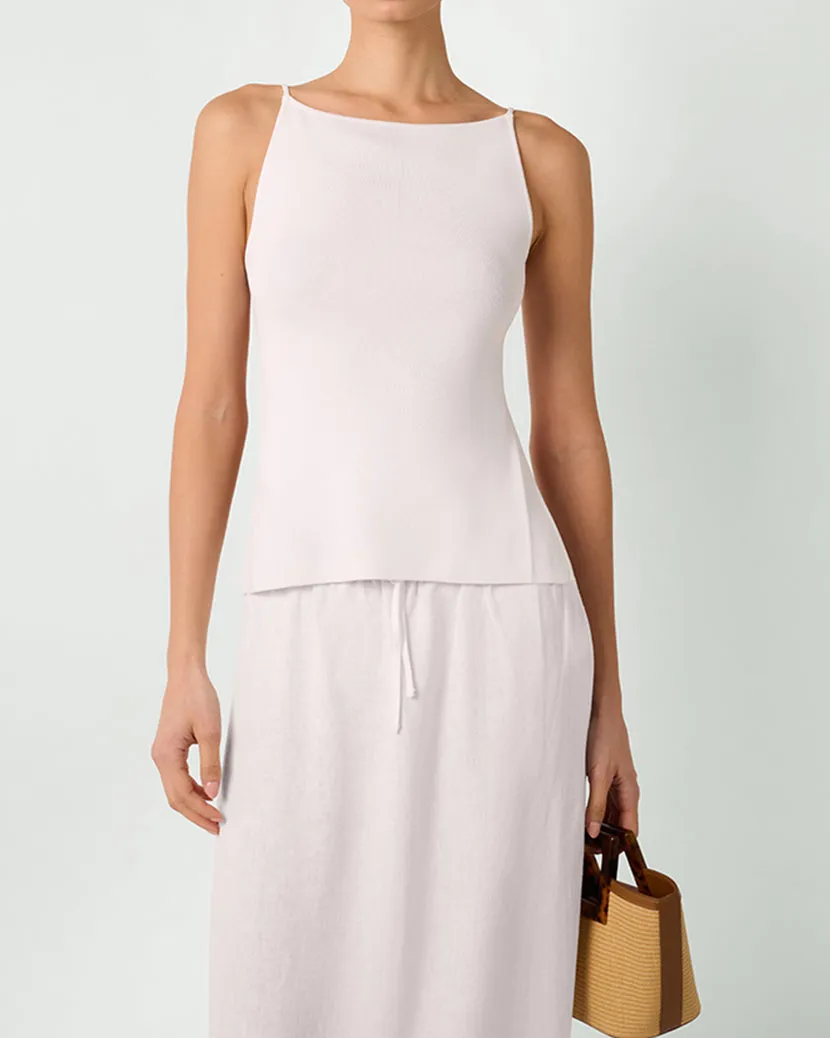 High Straight Neck Top sold by WeWoreWhat