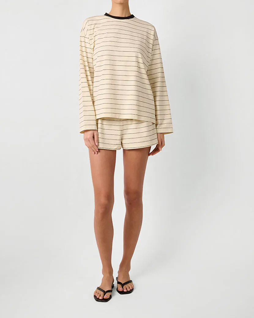 Long Sleeve Stripe Boxy Shirt sold by WeWoreWhat product image thumbnail 4