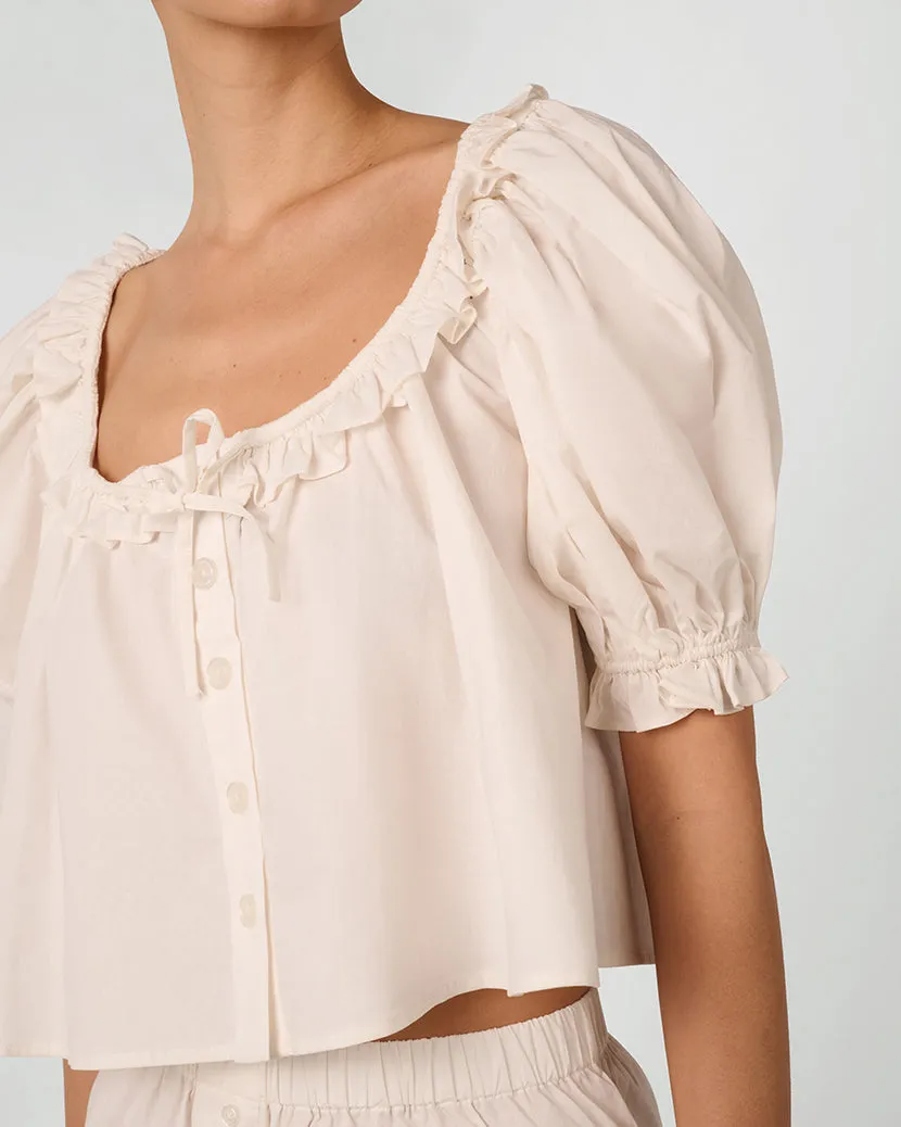 Puff Sleeve Button Up Top sold by WeWoreWhat product image thumbnail 5