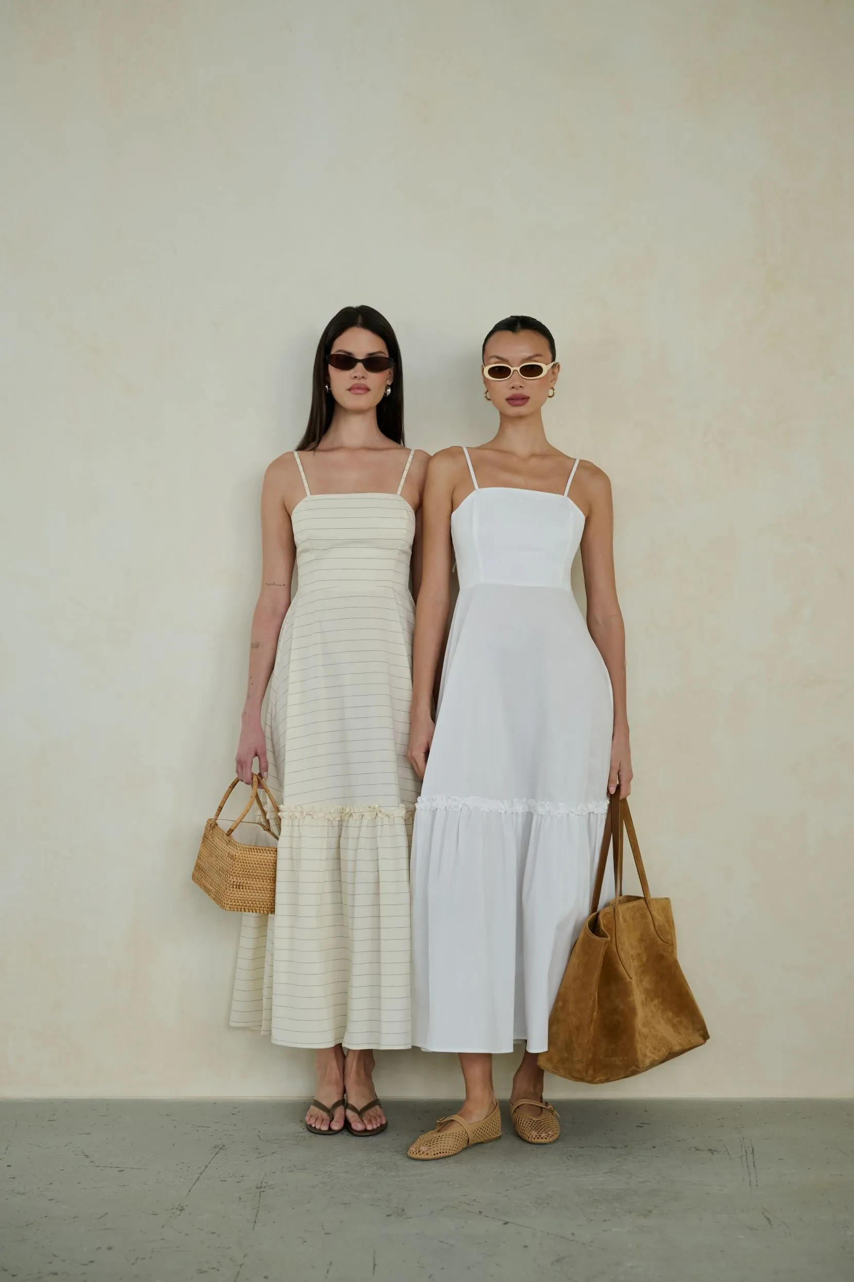 Ruffle Flare Midi Dress sold by WeWoreWhat product image thumbnail 3