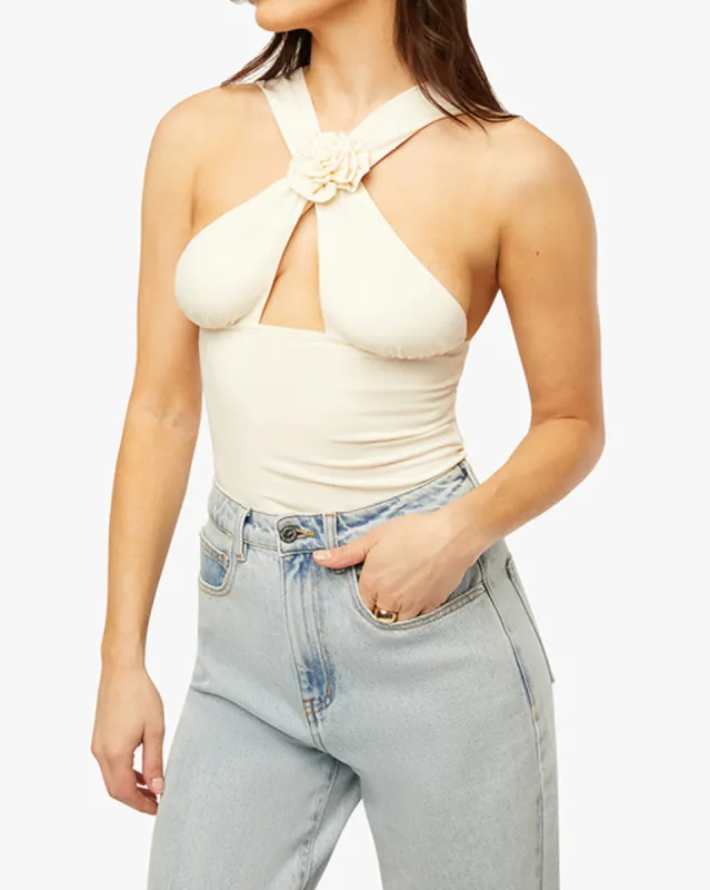 Rose Halter Top sold by WeWoreWhat