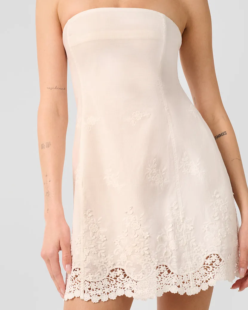 Strapless Peplum Mini Dress sold by WeWoreWhat product image thumbnail 3