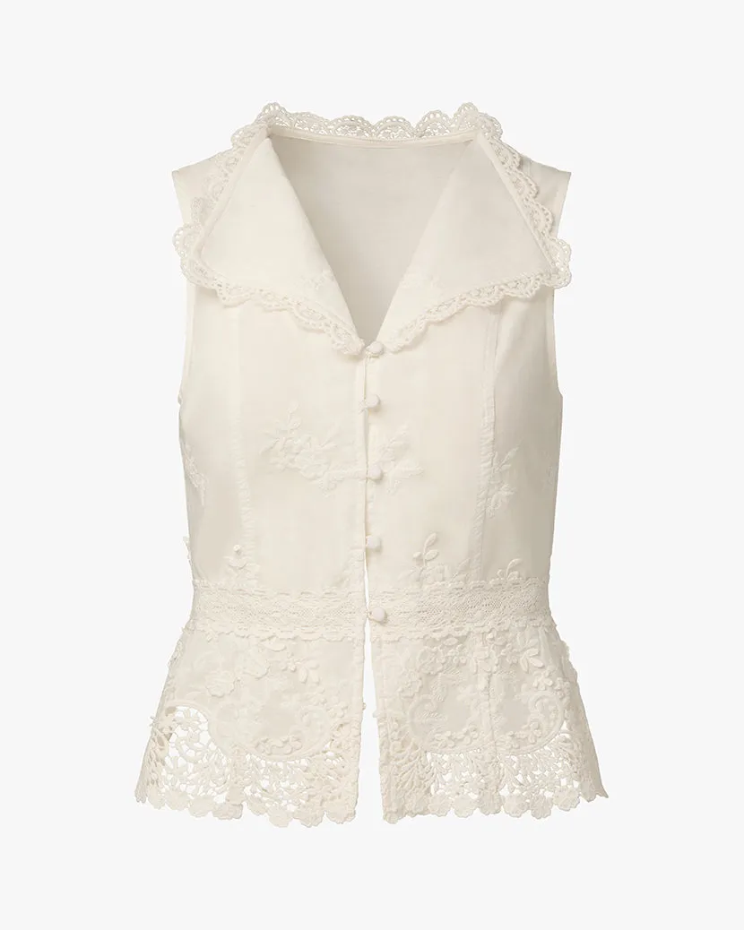 Lace Button Up Top sold by WeWoreWhat product image thumbnail 2