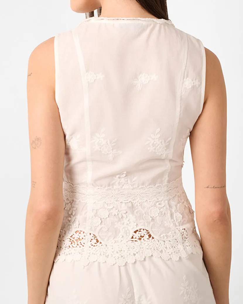 Lace Button Up Top sold by WeWoreWhat product image thumbnail 5