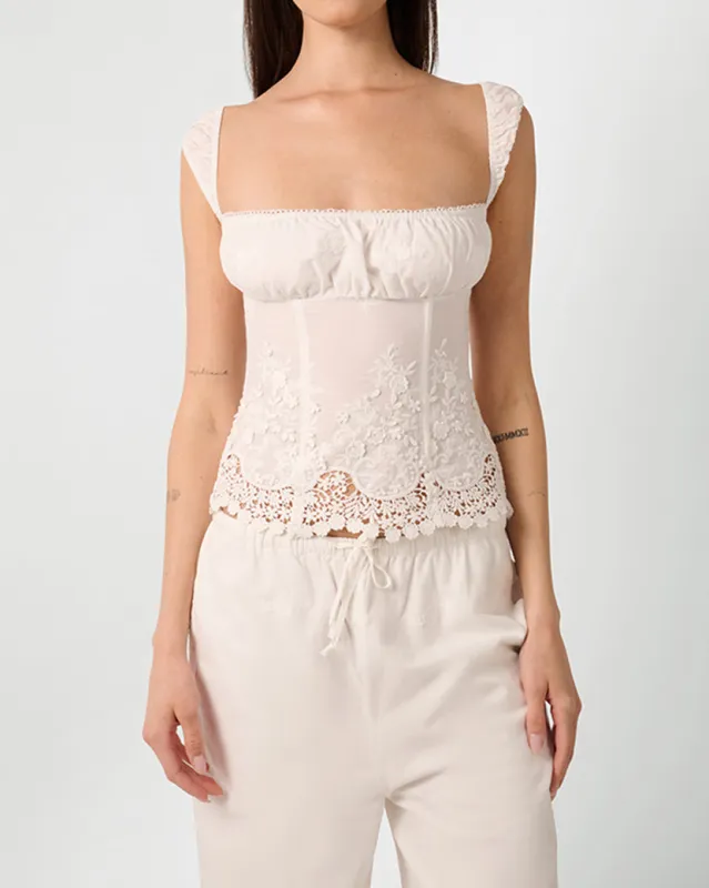 Wide Strap Ruched Cup Corset sold by WeWoreWhat