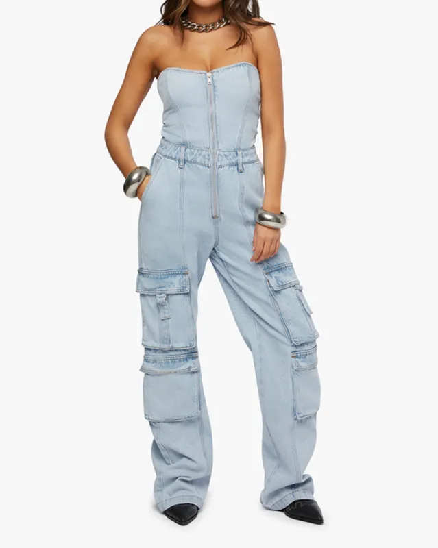 Corset Cargo Jumpsuit made by WeWoreWhat