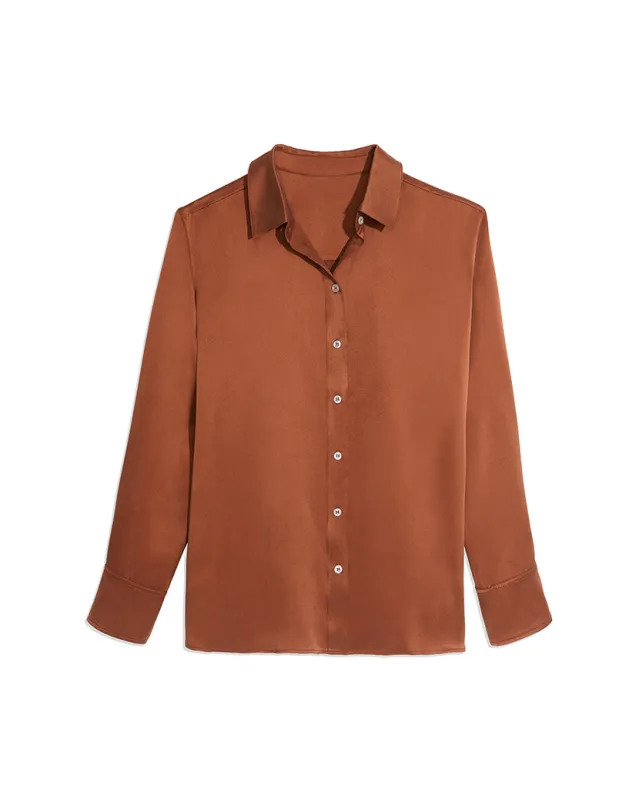 Silk Dani Shirt Dress sold by WeWoreWhat