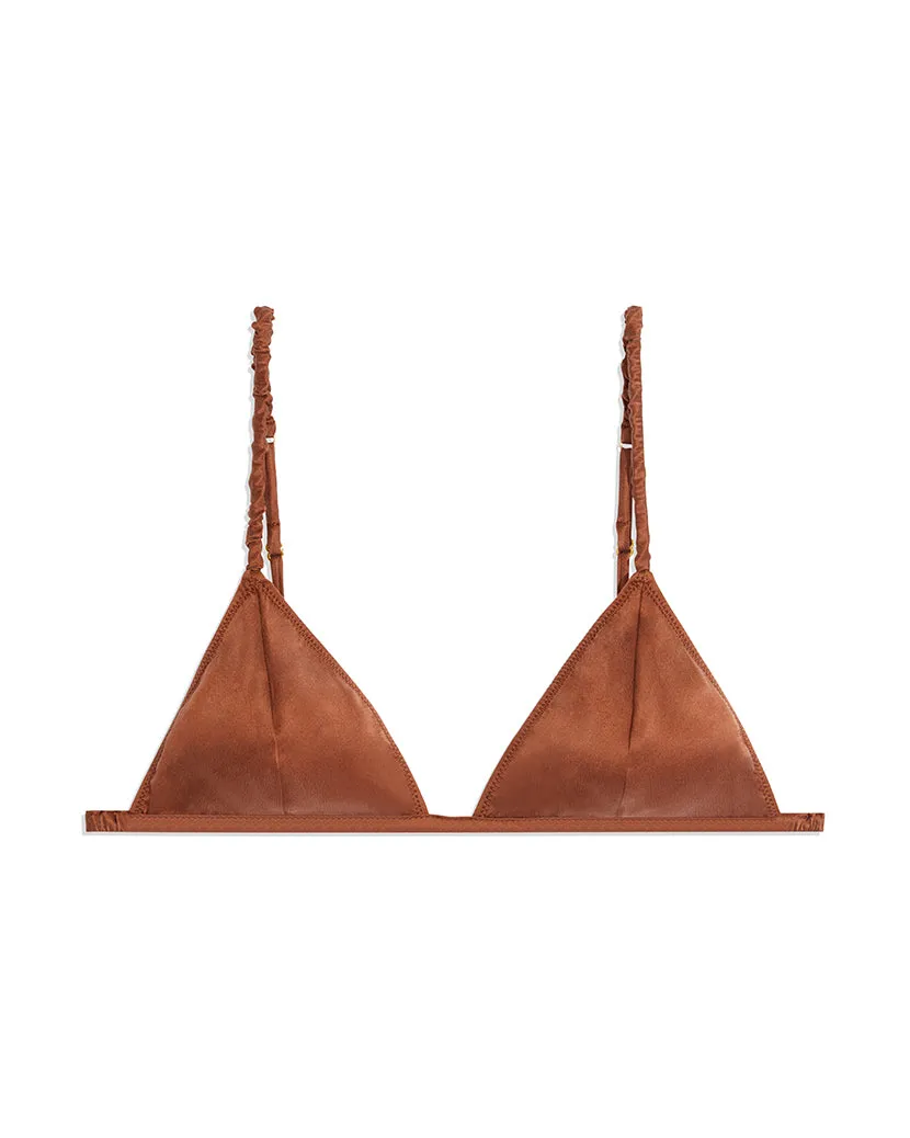 Silk Scrunchie Bralette sold by WeWoreWhat