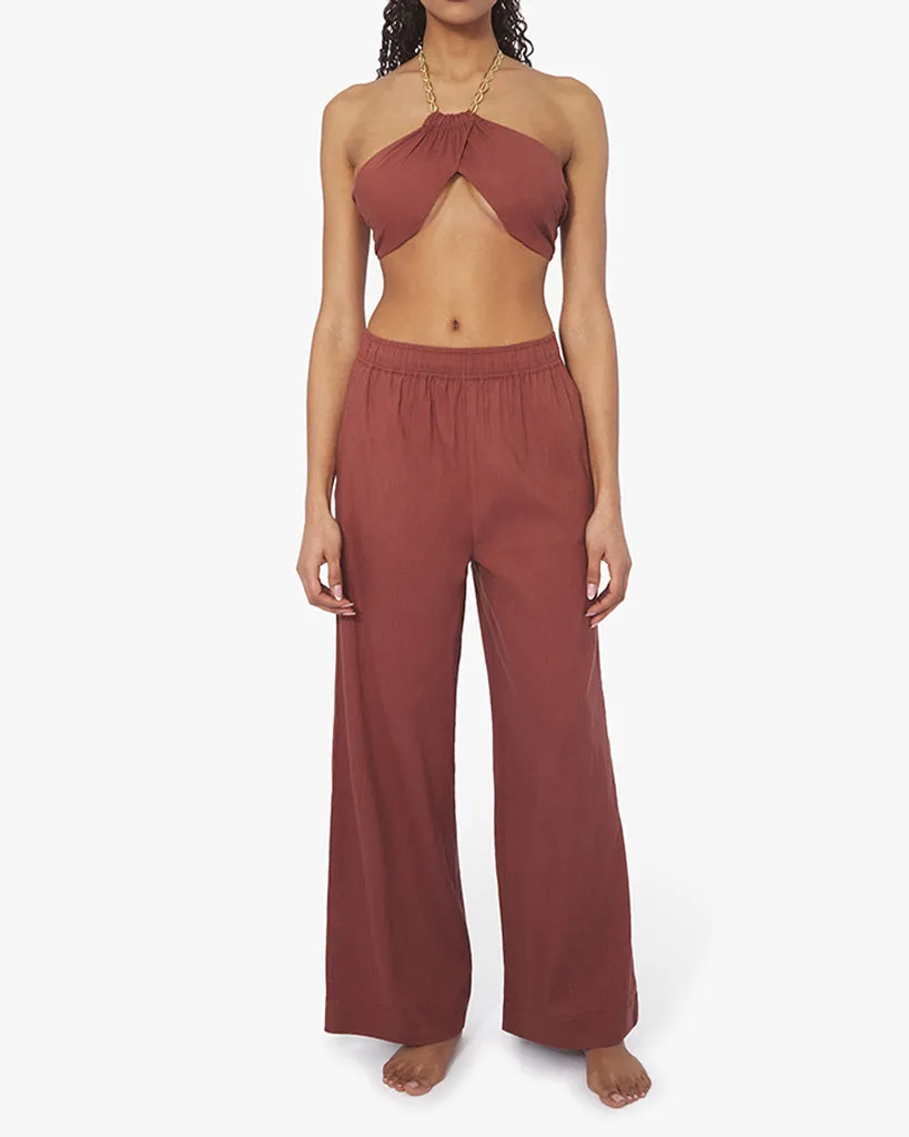 Wide Leg Linen Pant sold by WeWoreWhat
