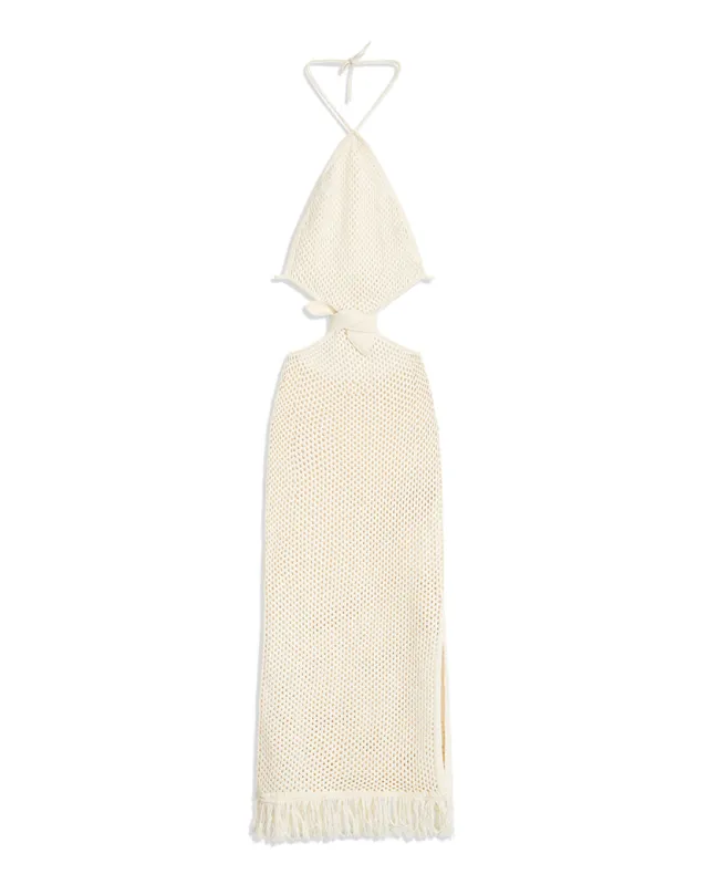 Crochet Fringe Maxi Dress sold by WeWoreWhat