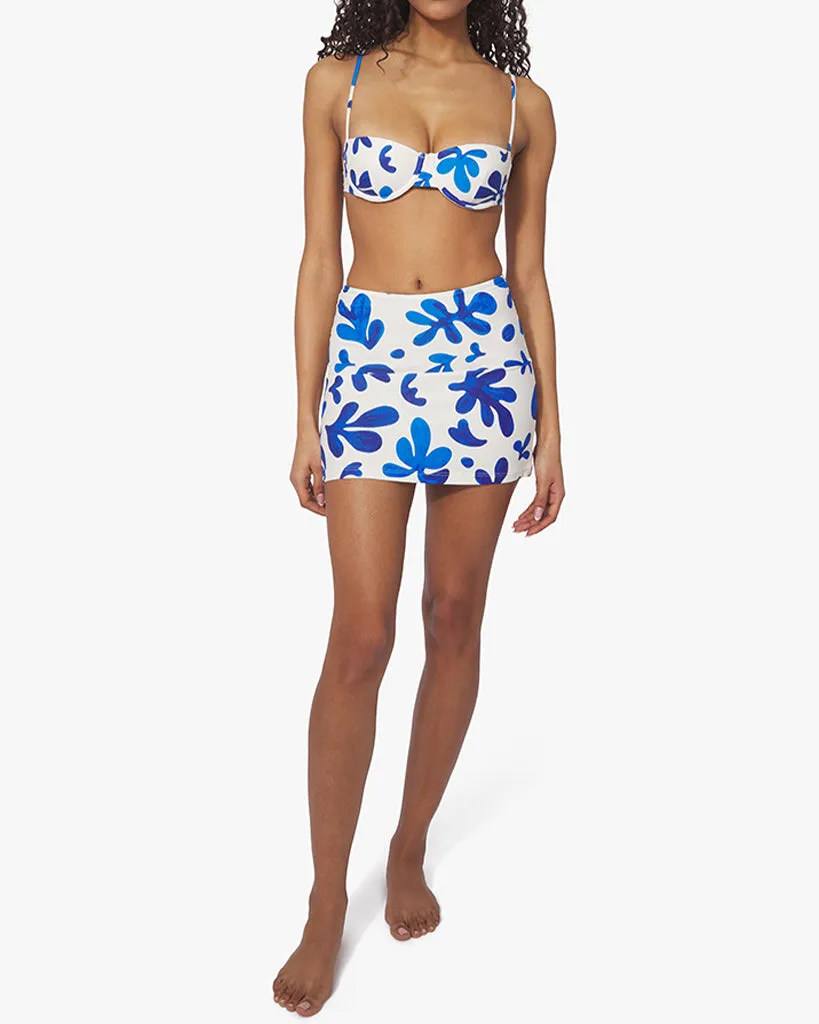 Abstract Leaves Tube Mini Skirt sold by WeWoreWhat