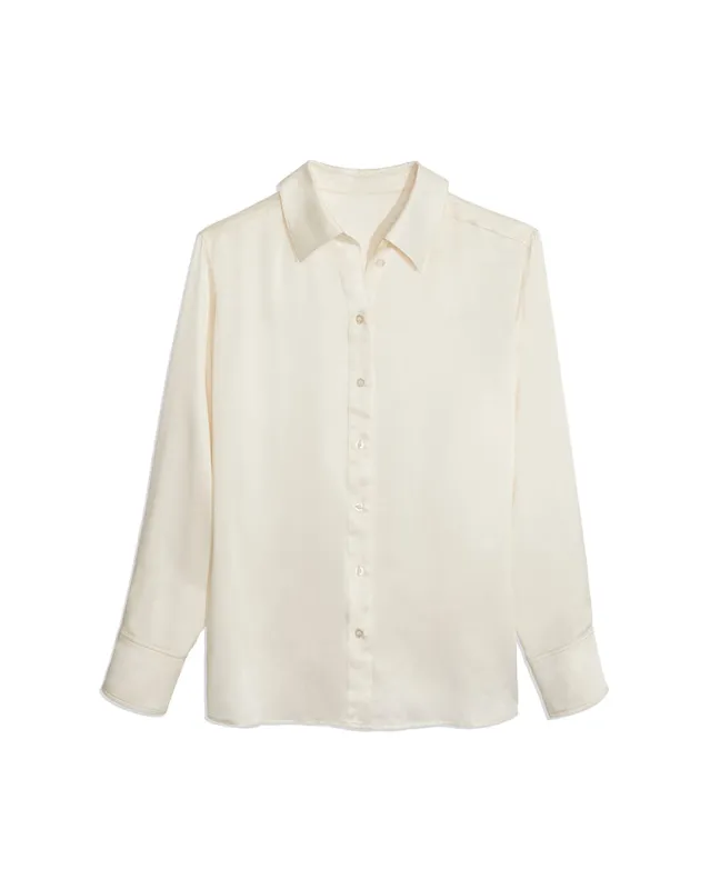Silk Dani Shirt Dress sold by WeWoreWhat