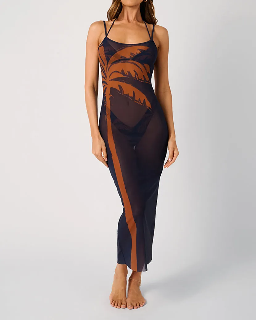 Mesh Scoop Maxi Slip Dress sold by WeWoreWhat