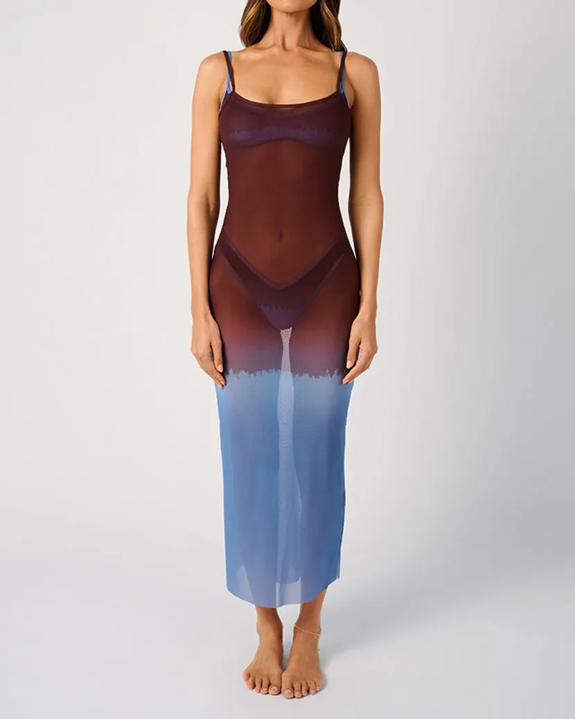 Mesh Scoop Maxi Slip Dress sold by WeWoreWhat