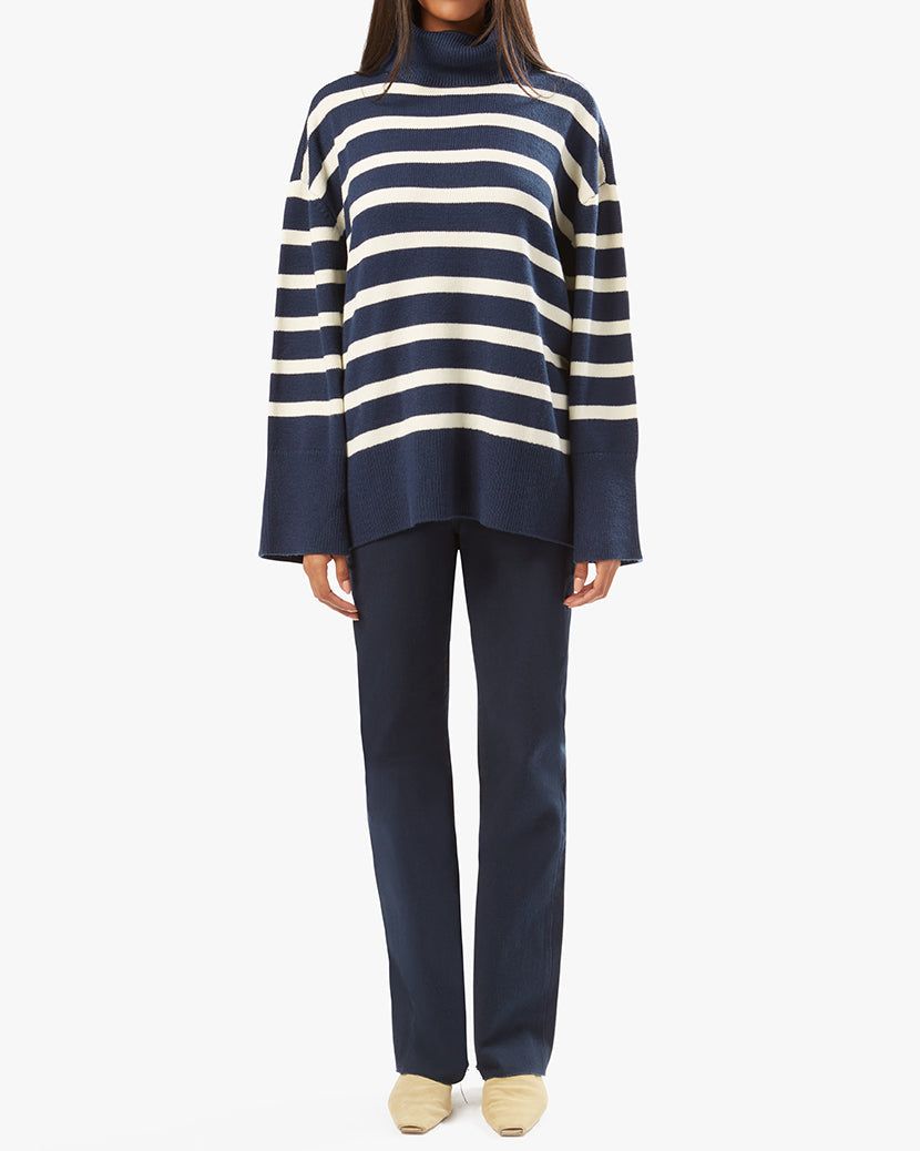 Striped Turtleneck Sweater sold by WeWoreWhat product image thumbnail 4