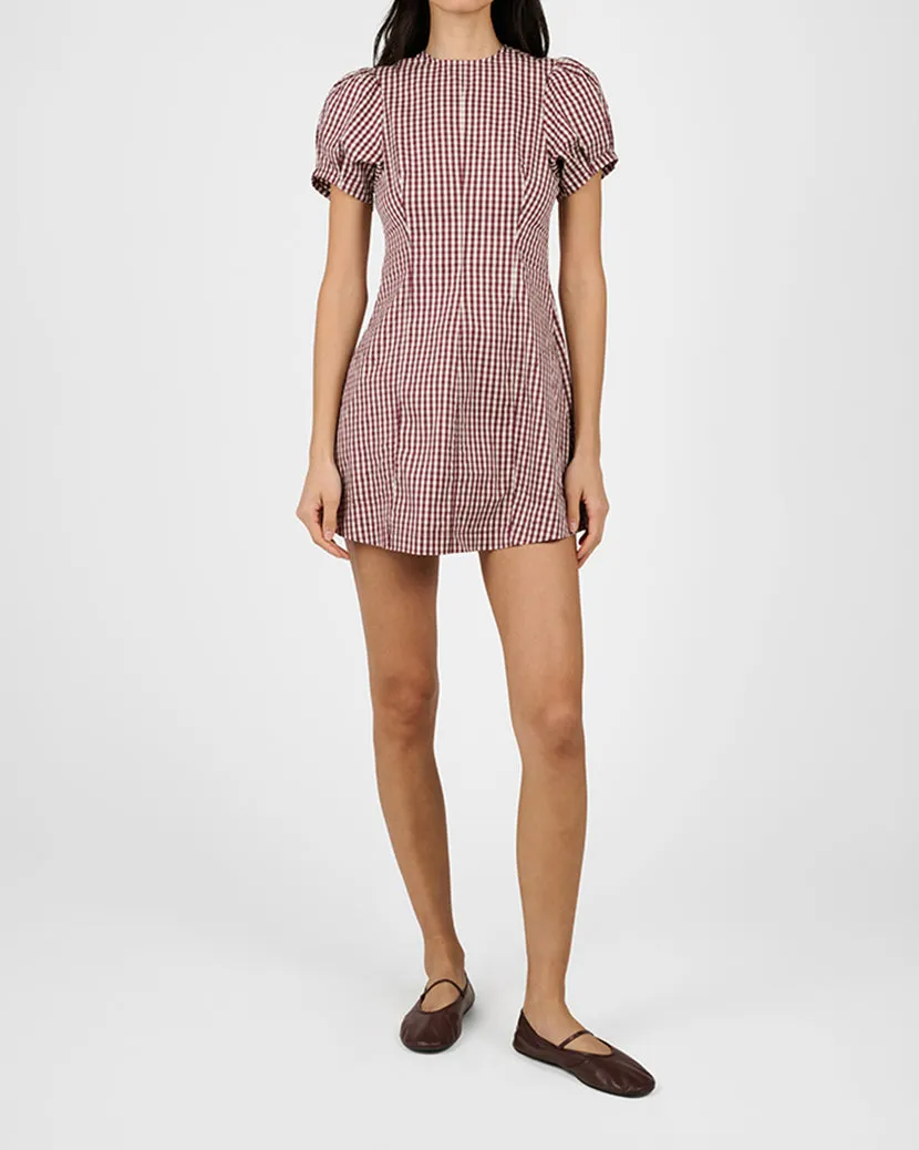 Puff Sleeve Peplum Mini Dress sold by WeWoreWhat