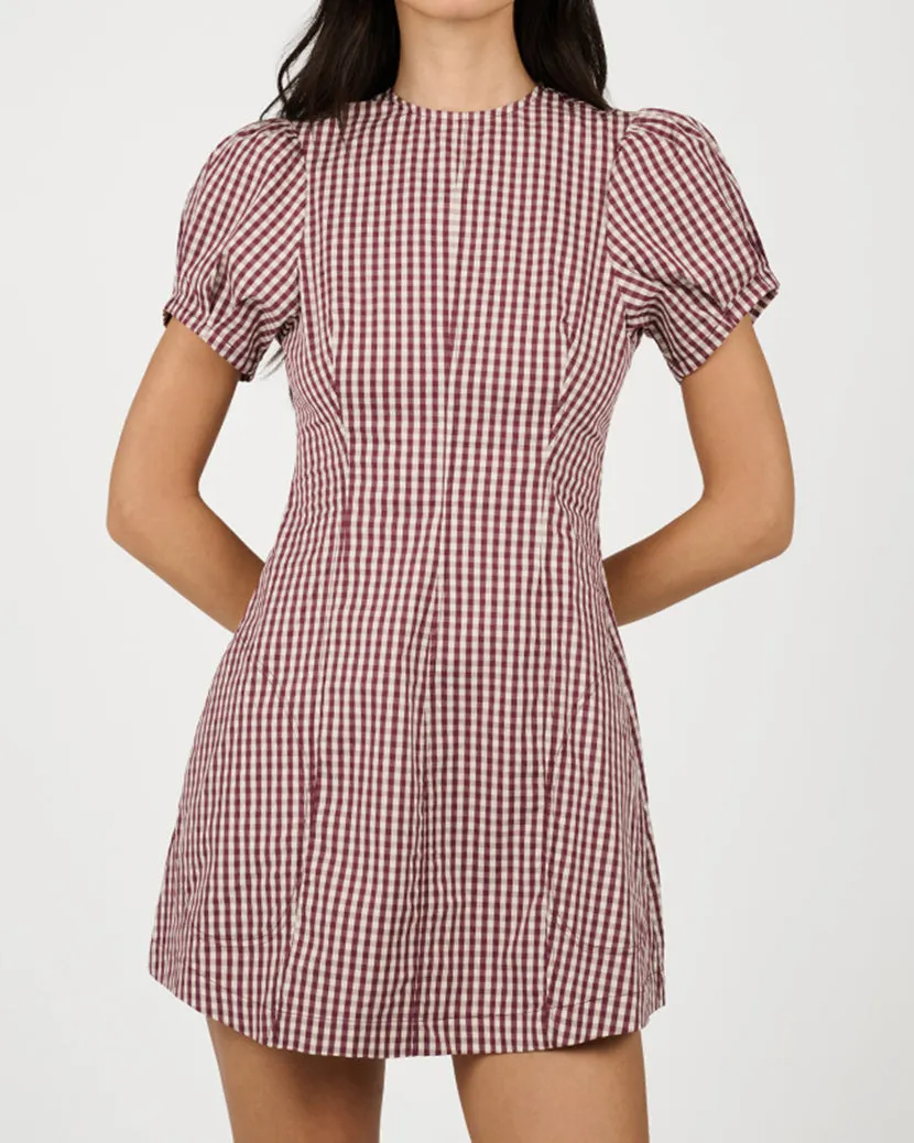 Puff Sleeve Peplum Mini Dress sold by WeWoreWhat product image thumbnail 4