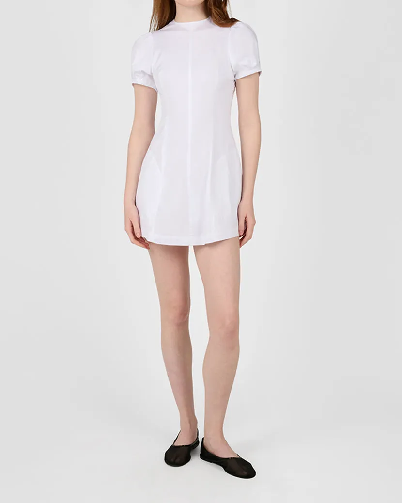 Puff Sleeve Peplum Mini Dress sold by WeWoreWhat