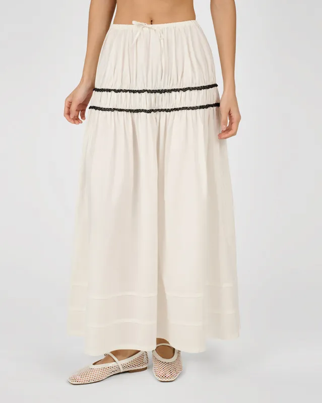 Tiered Midi Skirt sold by WeWoreWhat