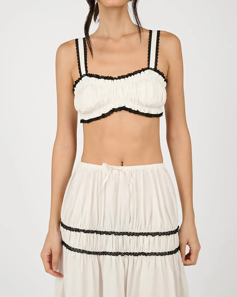 Ruched Crop Top sold by WeWoreWhat