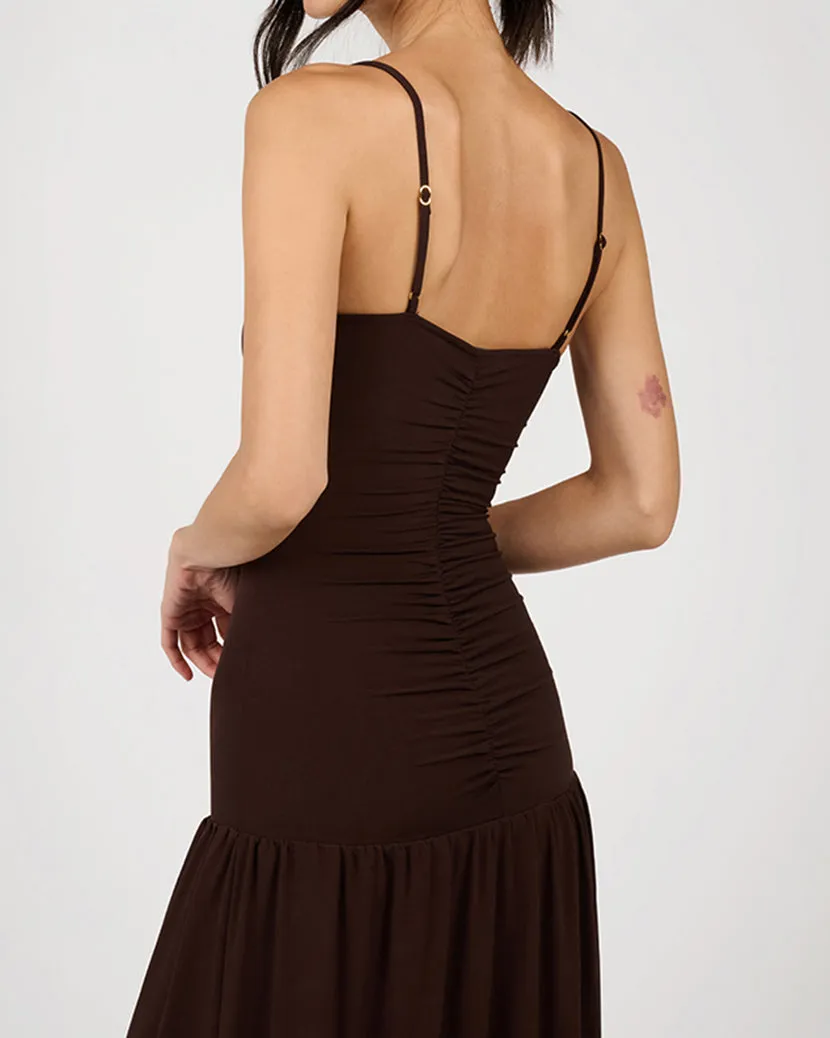 Ruched Front Scoop Maxi Dress sold by WeWoreWhat product image thumbnail 4