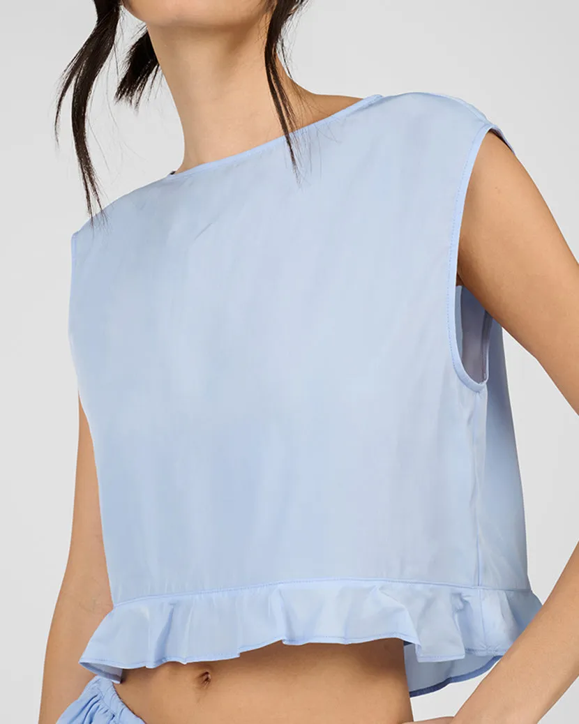 Boat Neck Ruffle Top sold by WeWoreWhat product image thumbnail 5