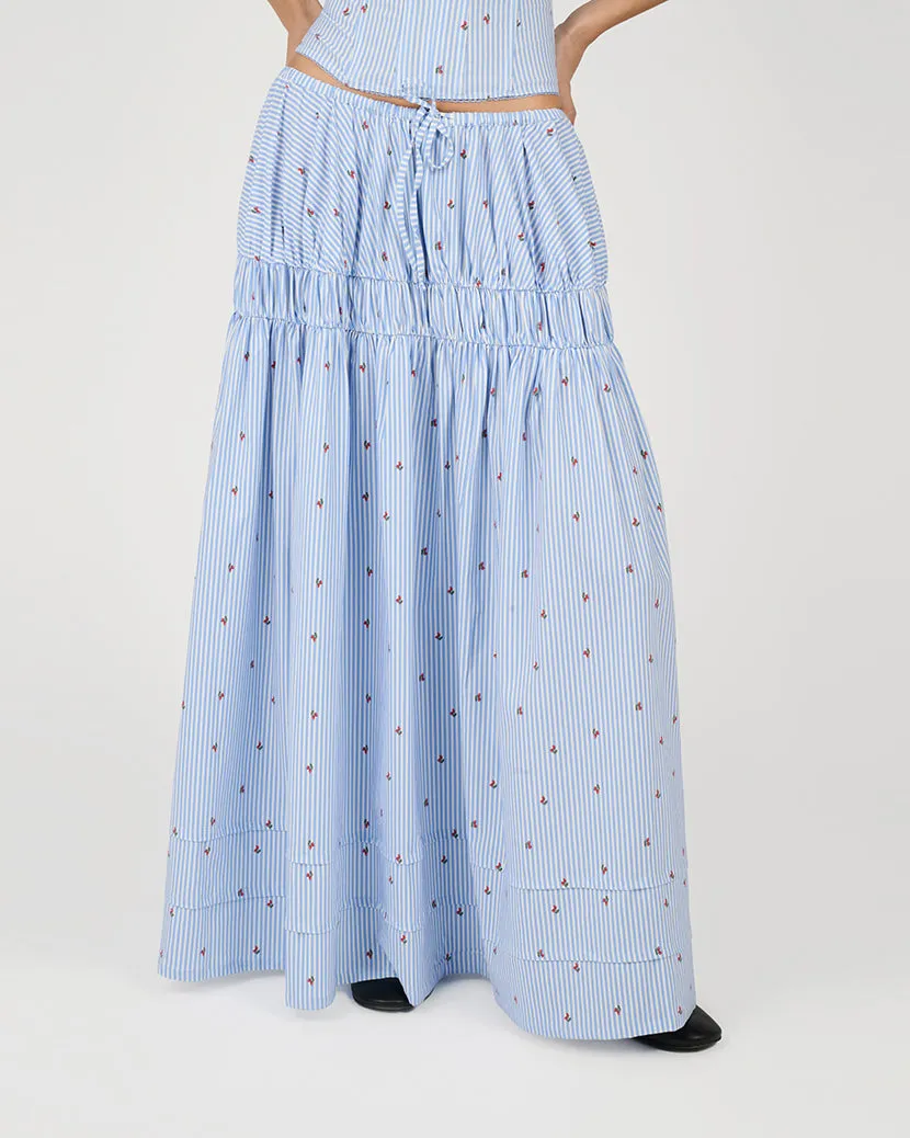 Tiered Midi Skirt sold by WeWoreWhat