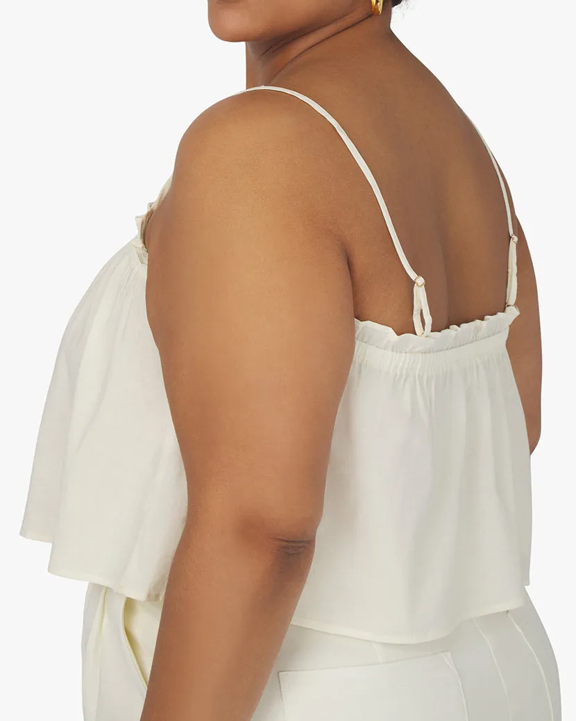 Ruffle Cotton Voile Cami Top sold by WeWoreWhat product image thumbnail 3