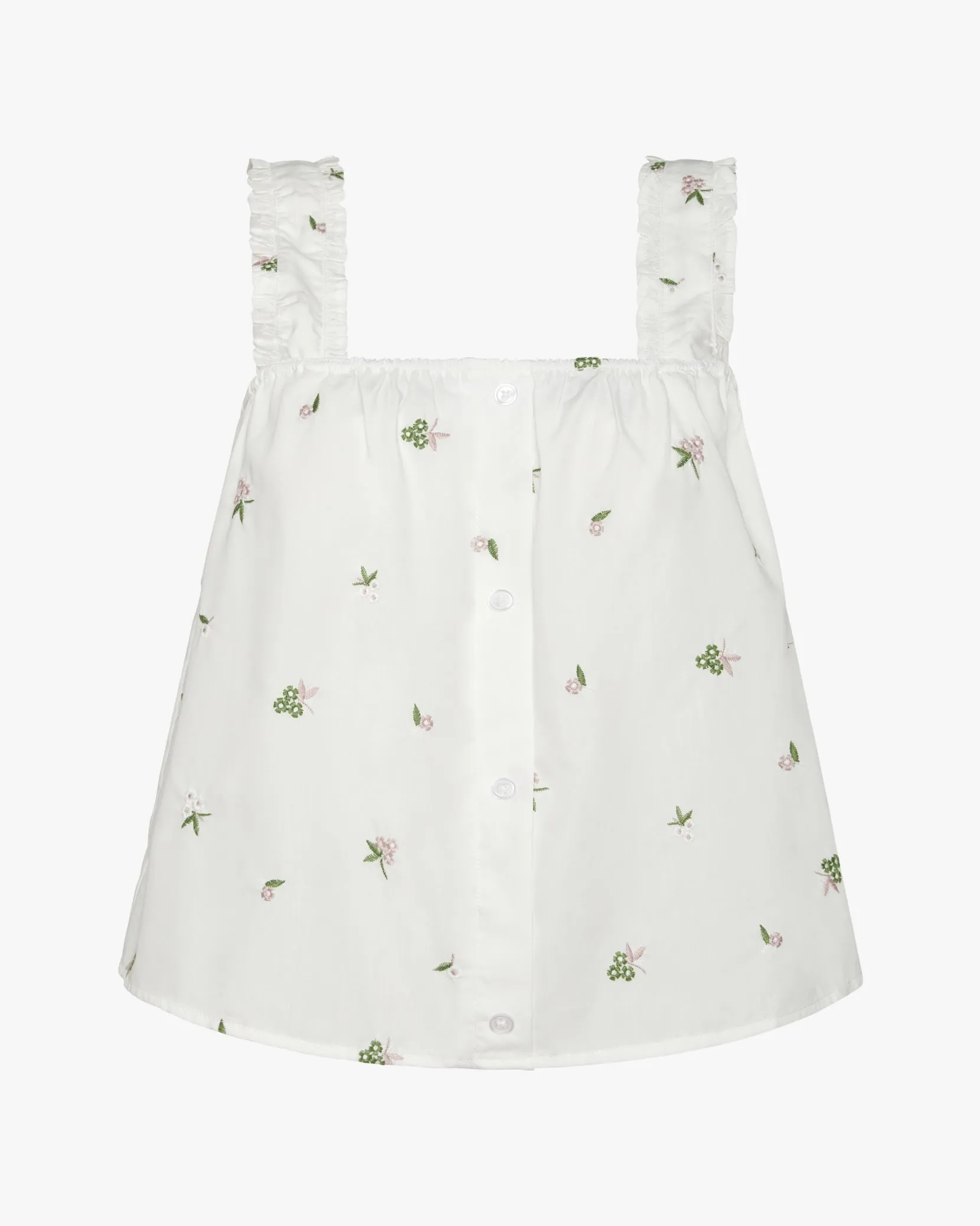 Ruffle Button Front Tank Top sold by WeWoreWhat product image thumbnail 2