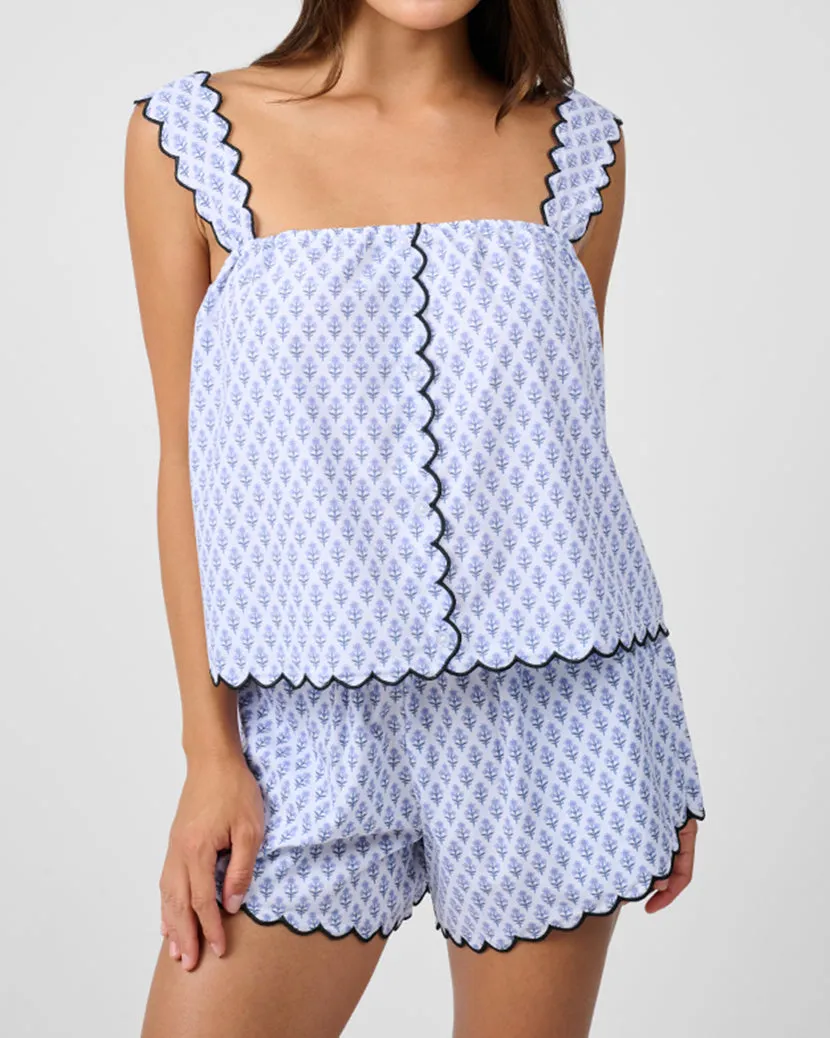 Scallop Button Front Tank Top sold by WeWoreWhat
