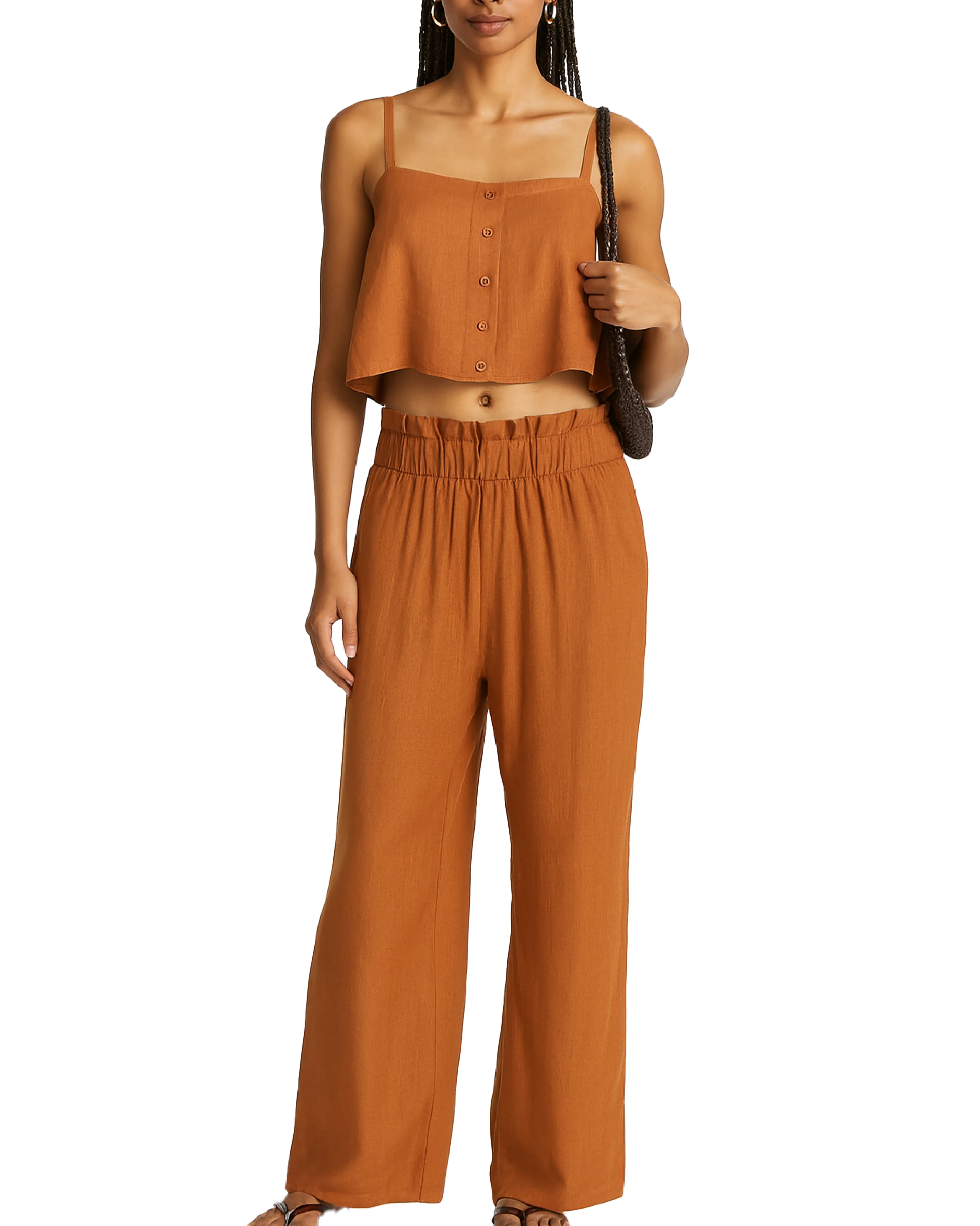 Paperbag Linen Pant sold by WeWoreWhat product image thumbnail 3