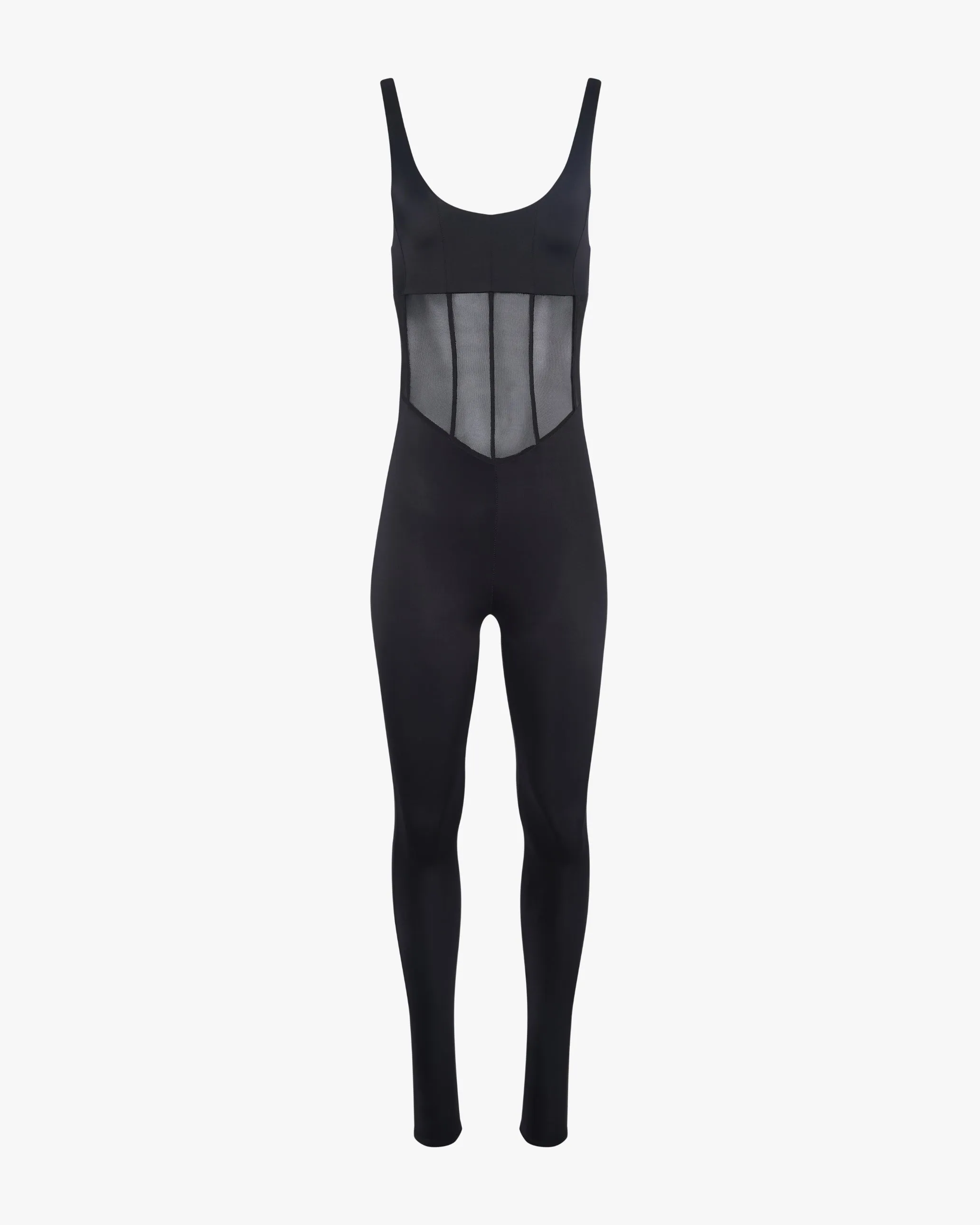 Spandex Sheer Panel Bodysuit sold by WeWoreWhat product image thumbnail 3
