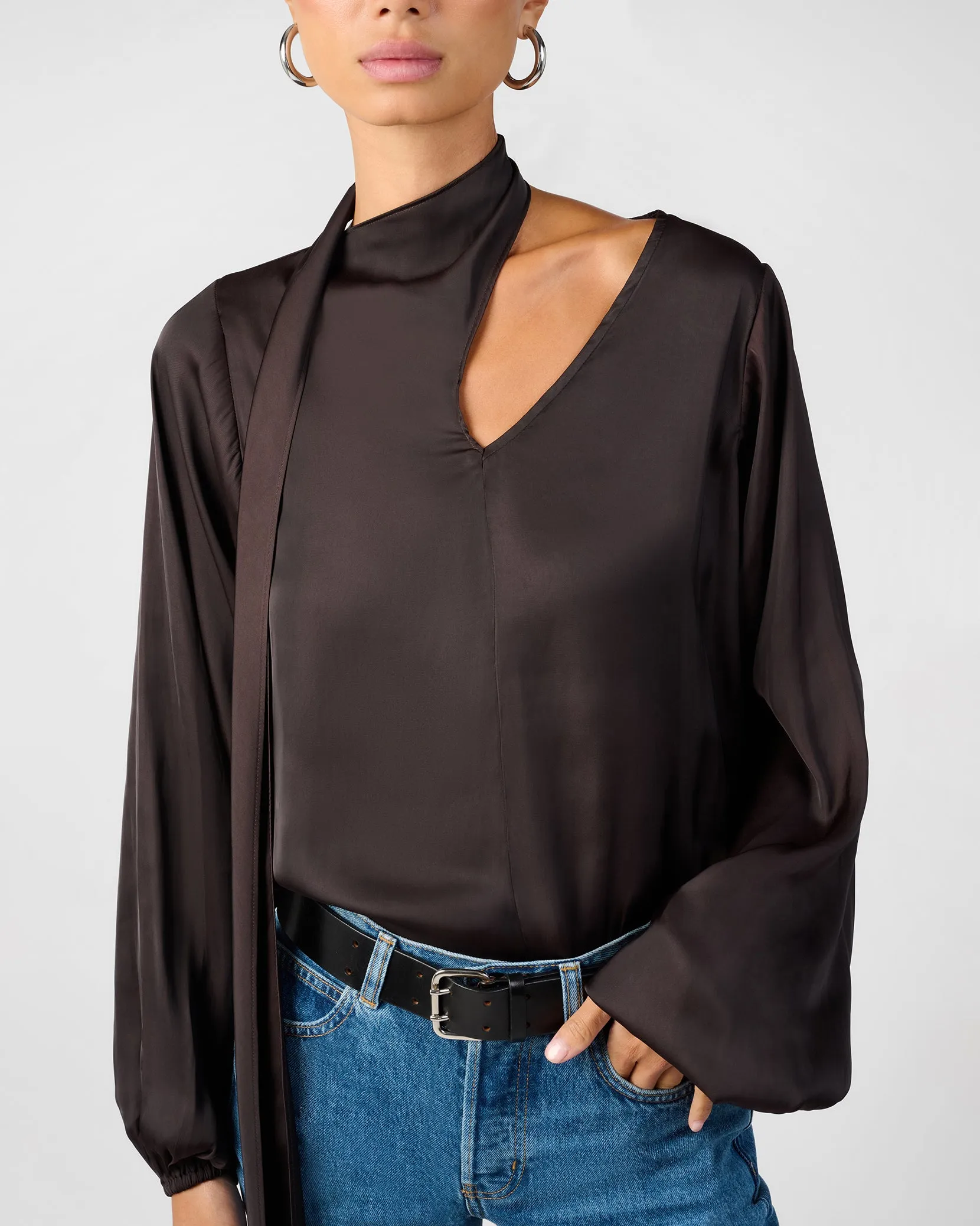 Wrap Neck Tie Top sold by WeWoreWhat product image thumbnail 5