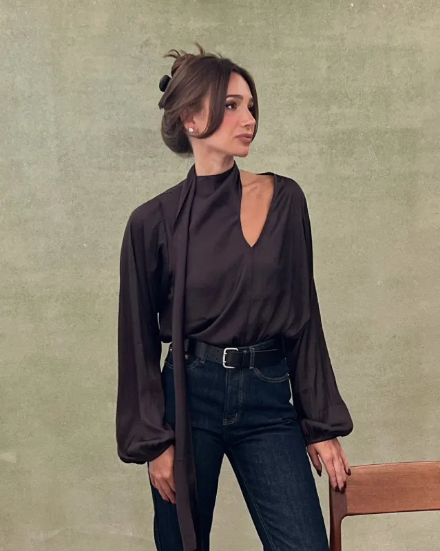 Wrap Neck Tie Top sold by WeWoreWhat