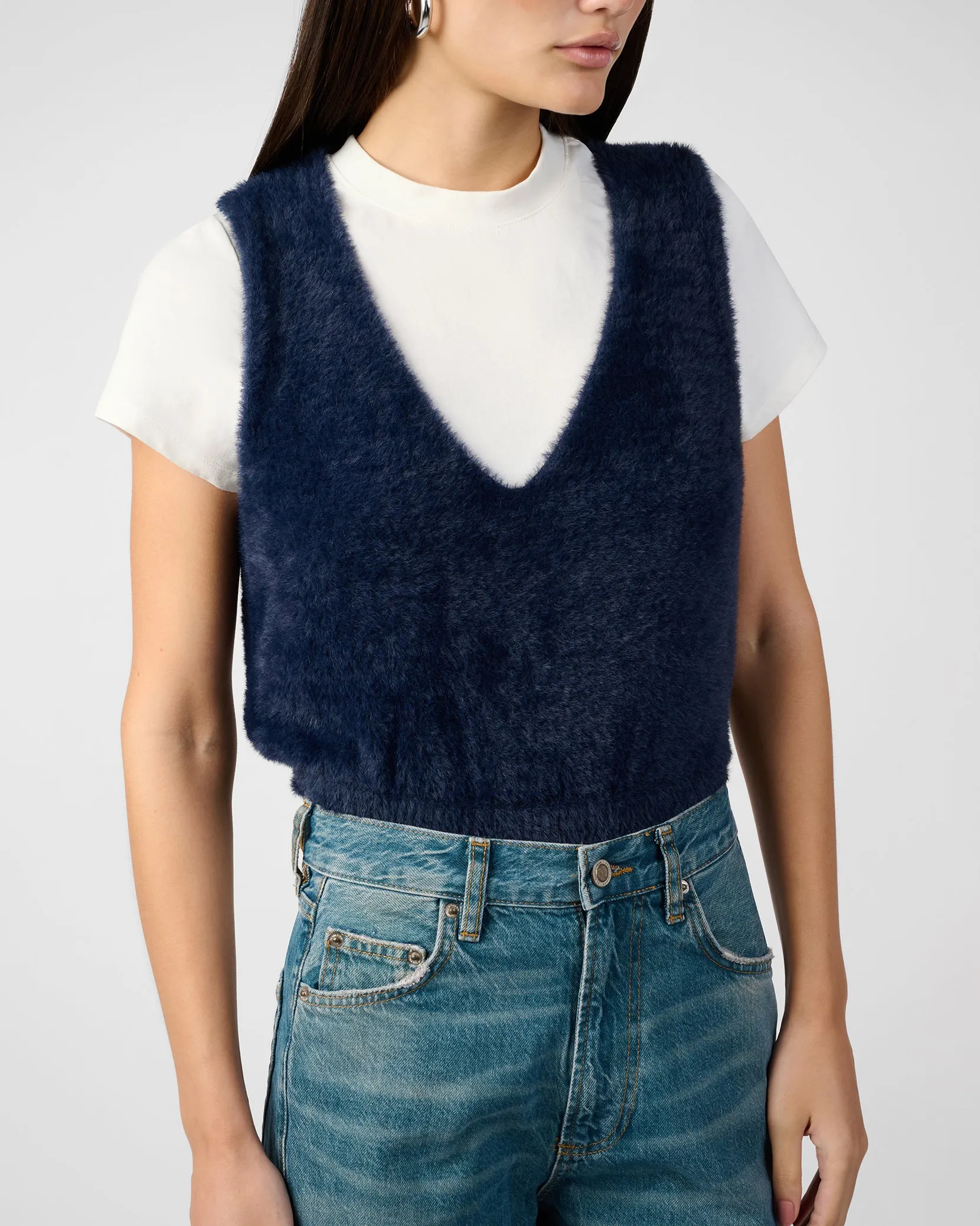 V Neck Sweater Vest sold by WeWoreWhat product image thumbnail 5