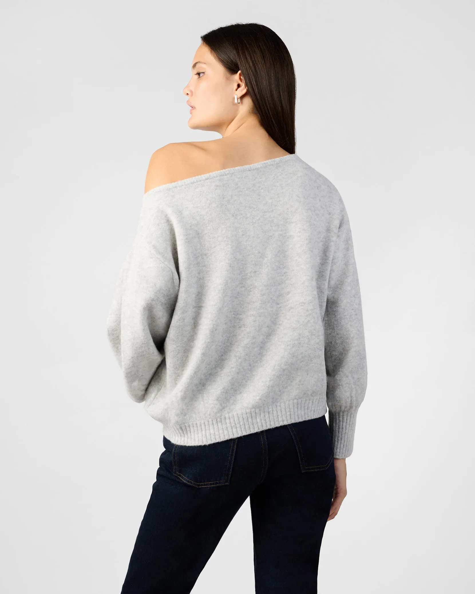 Off The Shoulder Balloon Sleeve Sweater sold by WeWoreWhat product image thumbnail 5