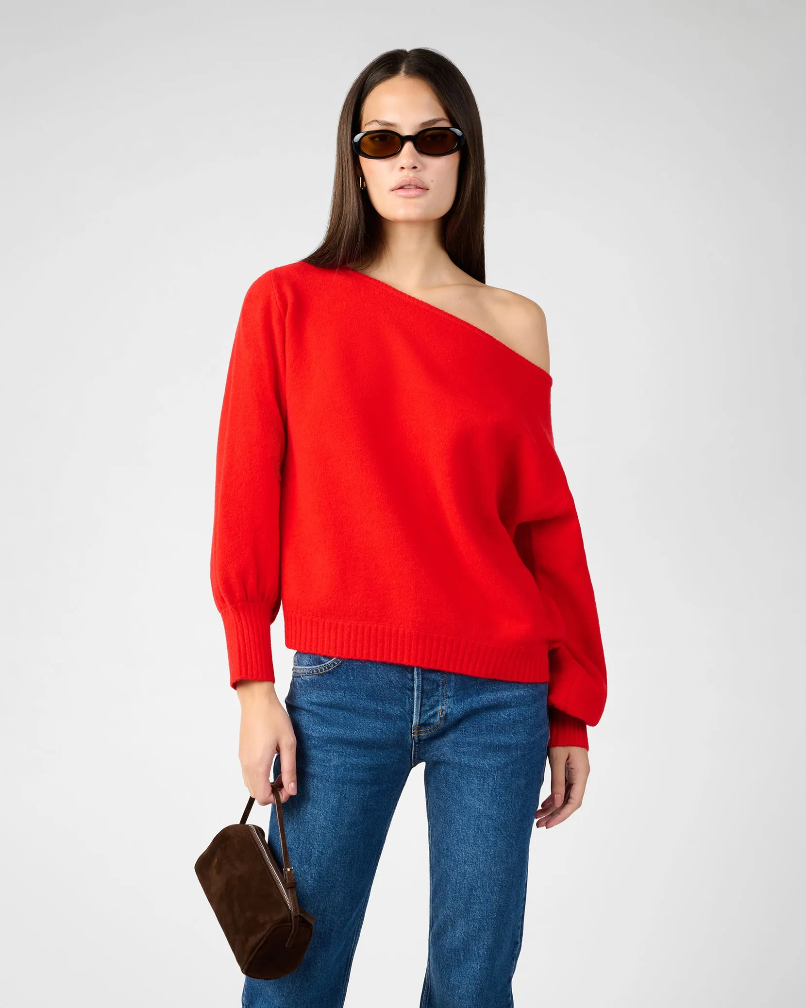 Off The Shoulder Balloon Sleeve Sweater sold by WeWoreWhat product image thumbnail 2