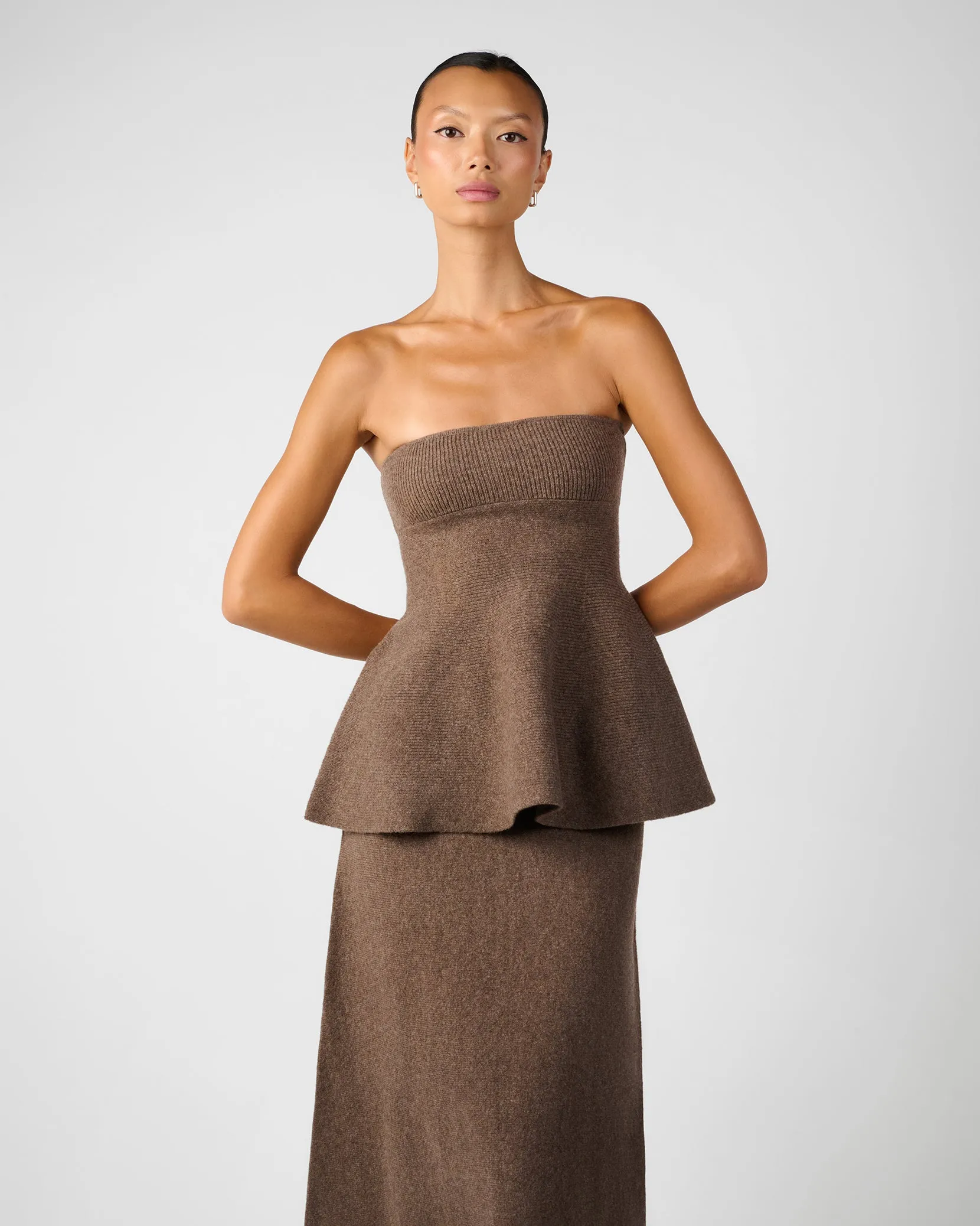 Strapless Peplum Top sold by WeWoreWhat product image thumbnail 2