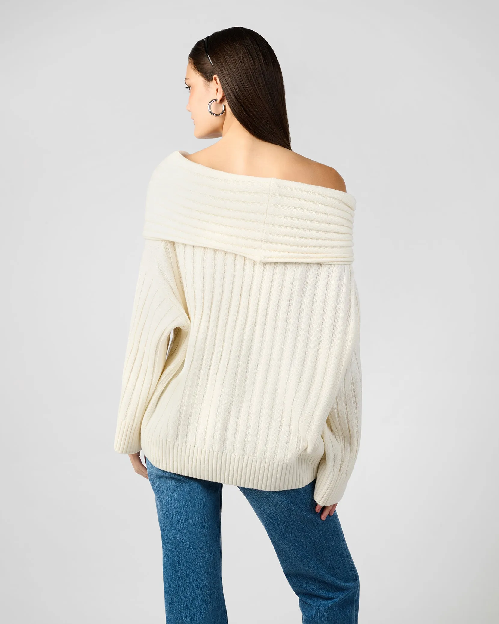 Oversized Off Shoulder Sweater sold by WeWoreWhat product image thumbnail 5