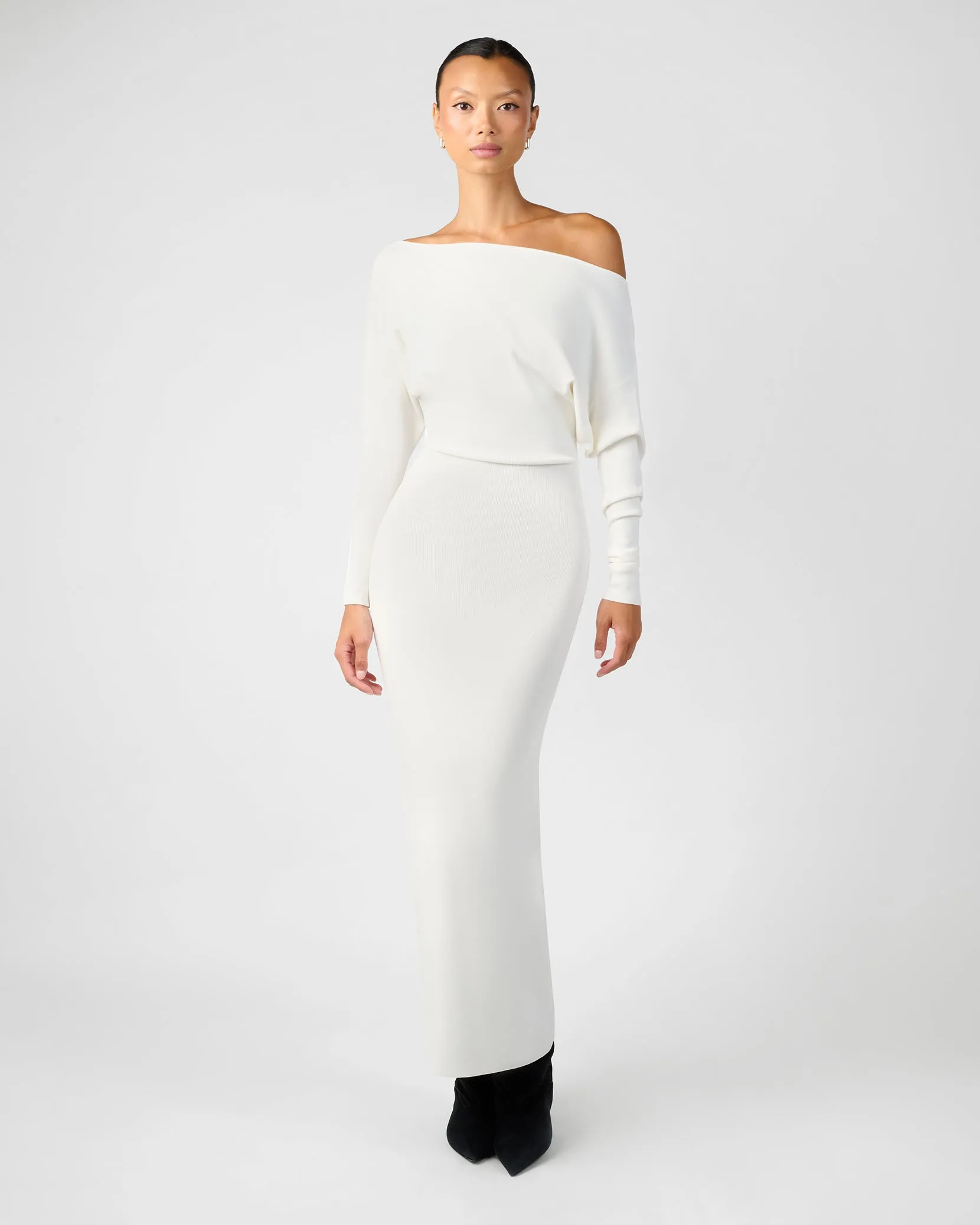 Off Shoulder Sweater Midi Dress sold by WeWoreWhat product image thumbnail 2