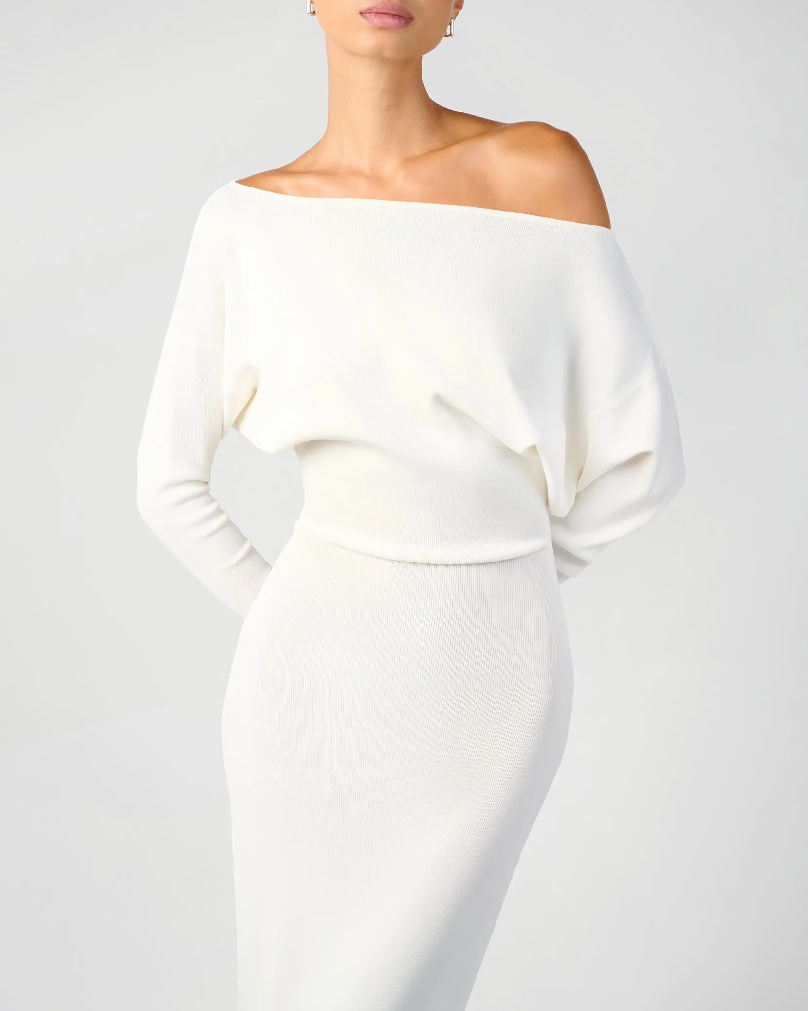 Off Shoulder Sweater Midi Dress sold by WeWoreWhat product image thumbnail 5
