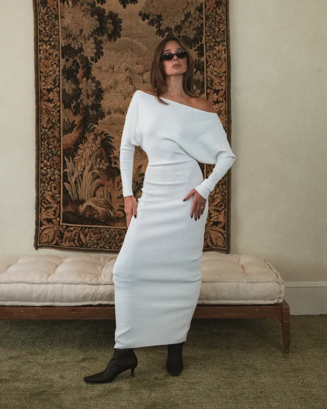 Off Shoulder Sweater Midi Dress sold by WeWoreWhat