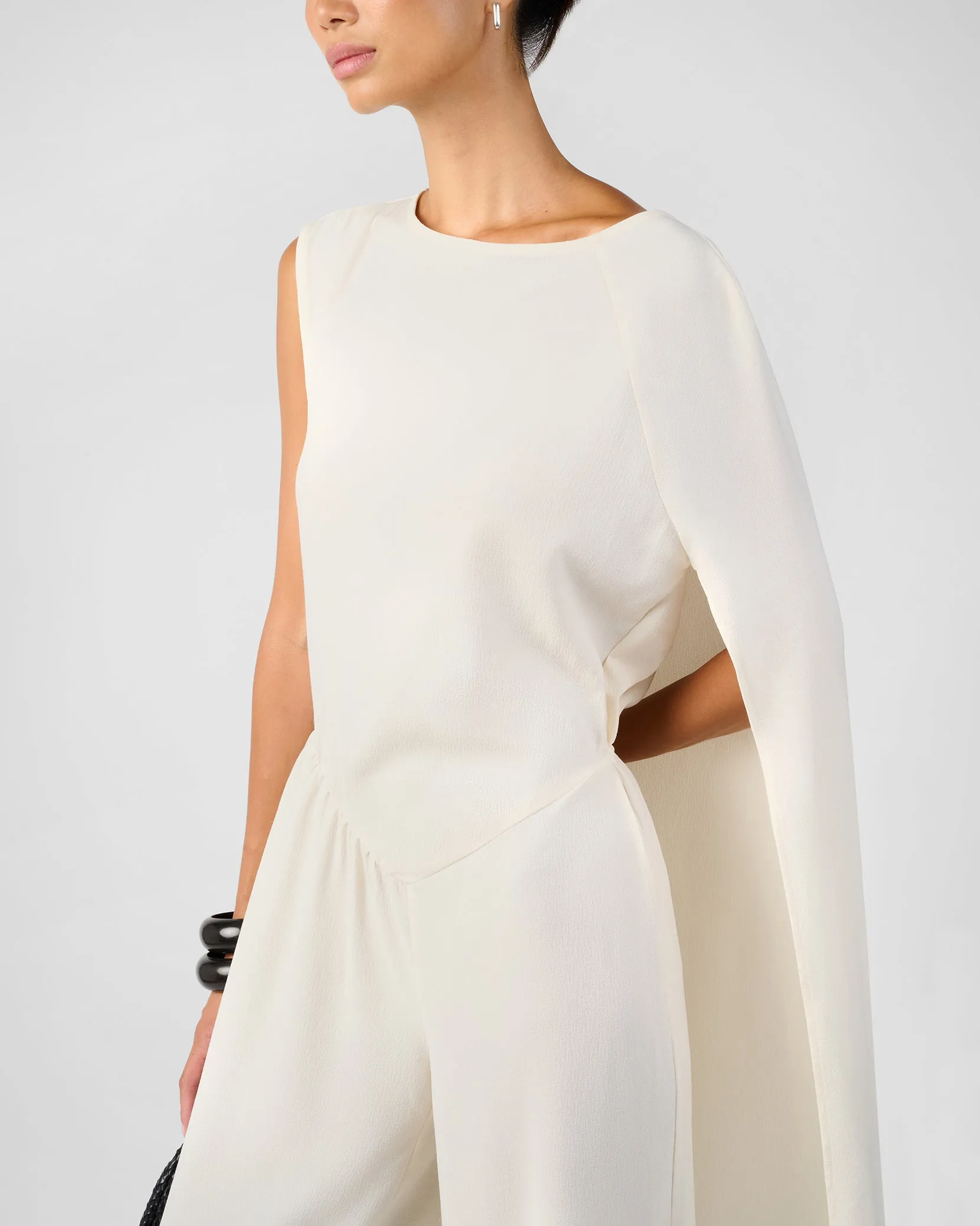 Draped Dolman Sleeve Jumpsuit sold by WeWoreWhat product image thumbnail 5