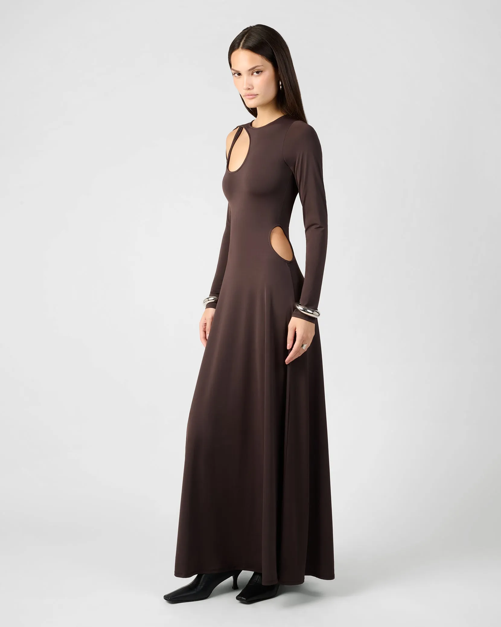 Cut Out Long Sleeve Maxi Dress sold by WeWoreWhat product image thumbnail 2