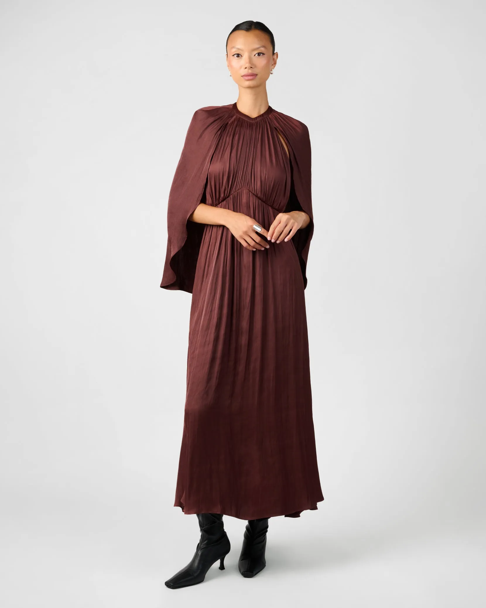 Halter Cape Midi Dress sold by WeWoreWhat product image thumbnail 4