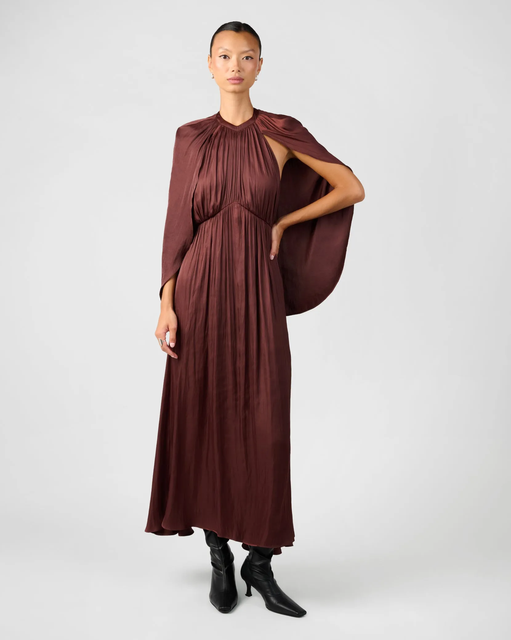 Halter Cape Midi Dress sold by WeWoreWhat product image thumbnail 2
