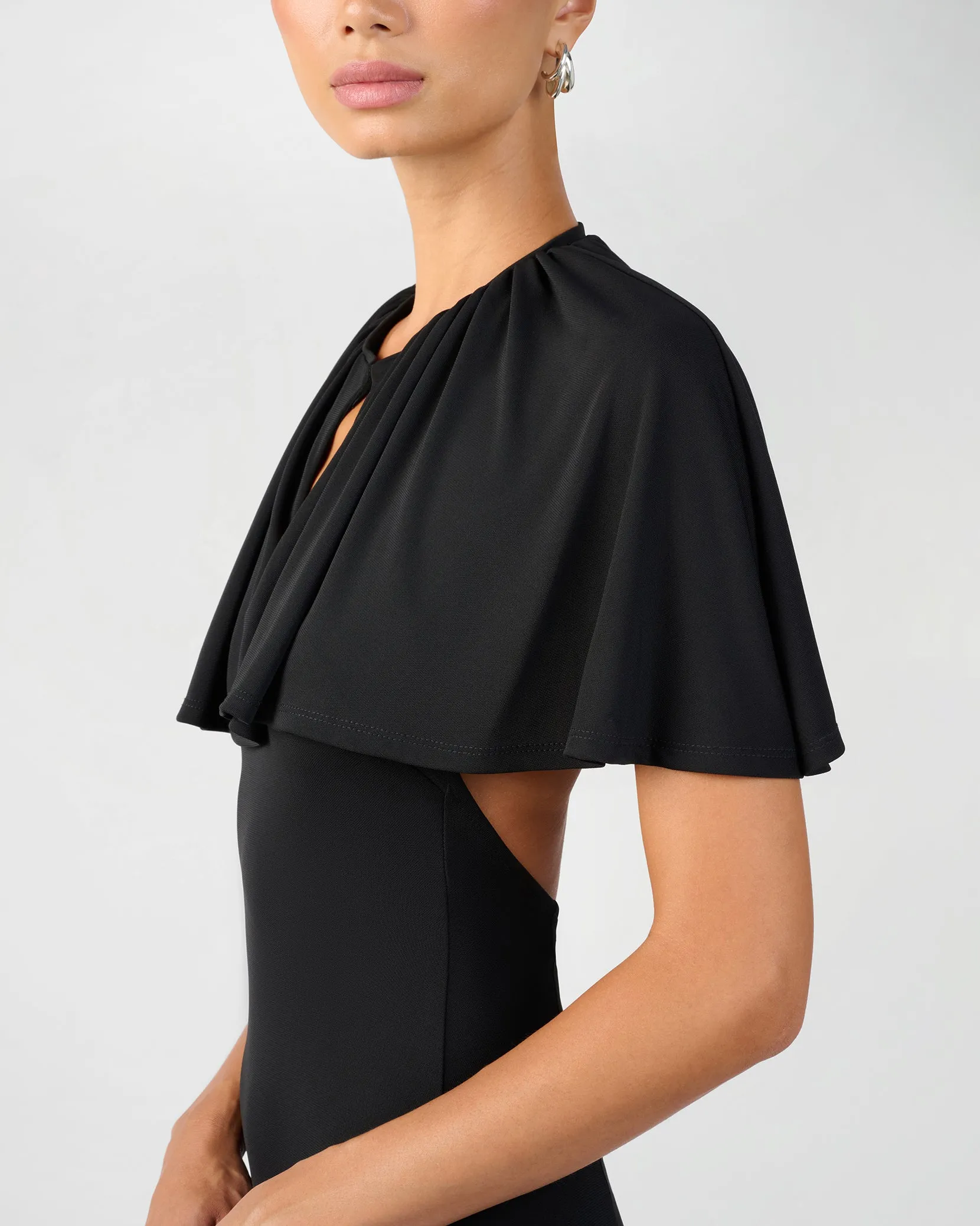 Cape Midi Dress sold by WeWoreWhat product image thumbnail 5