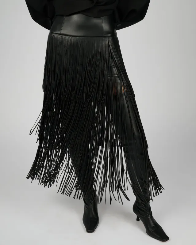 Fringe Midi Skirt sold by WeWoreWhat