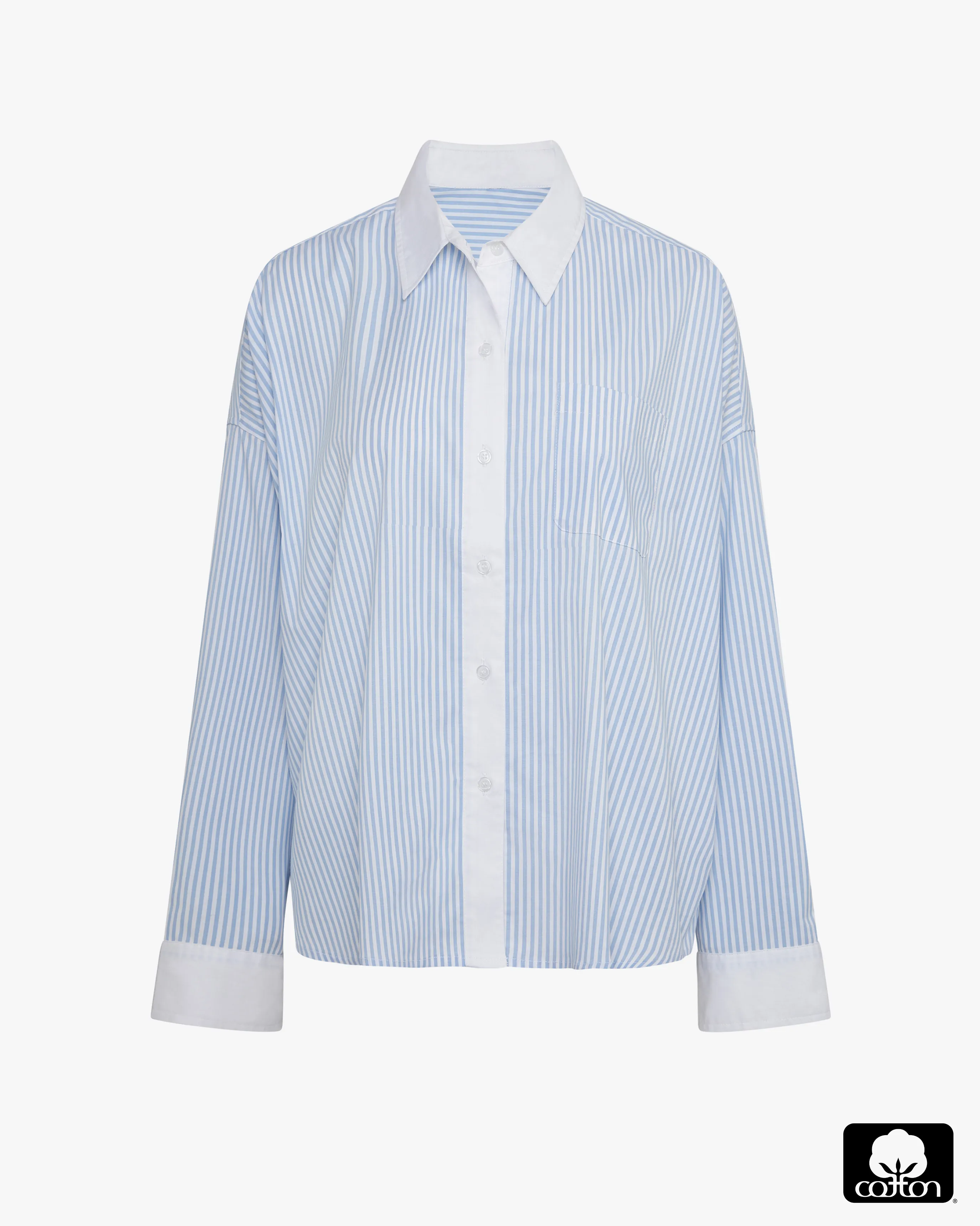 Cropped Button Front Shirt sold by WeWoreWhat product image thumbnail 3